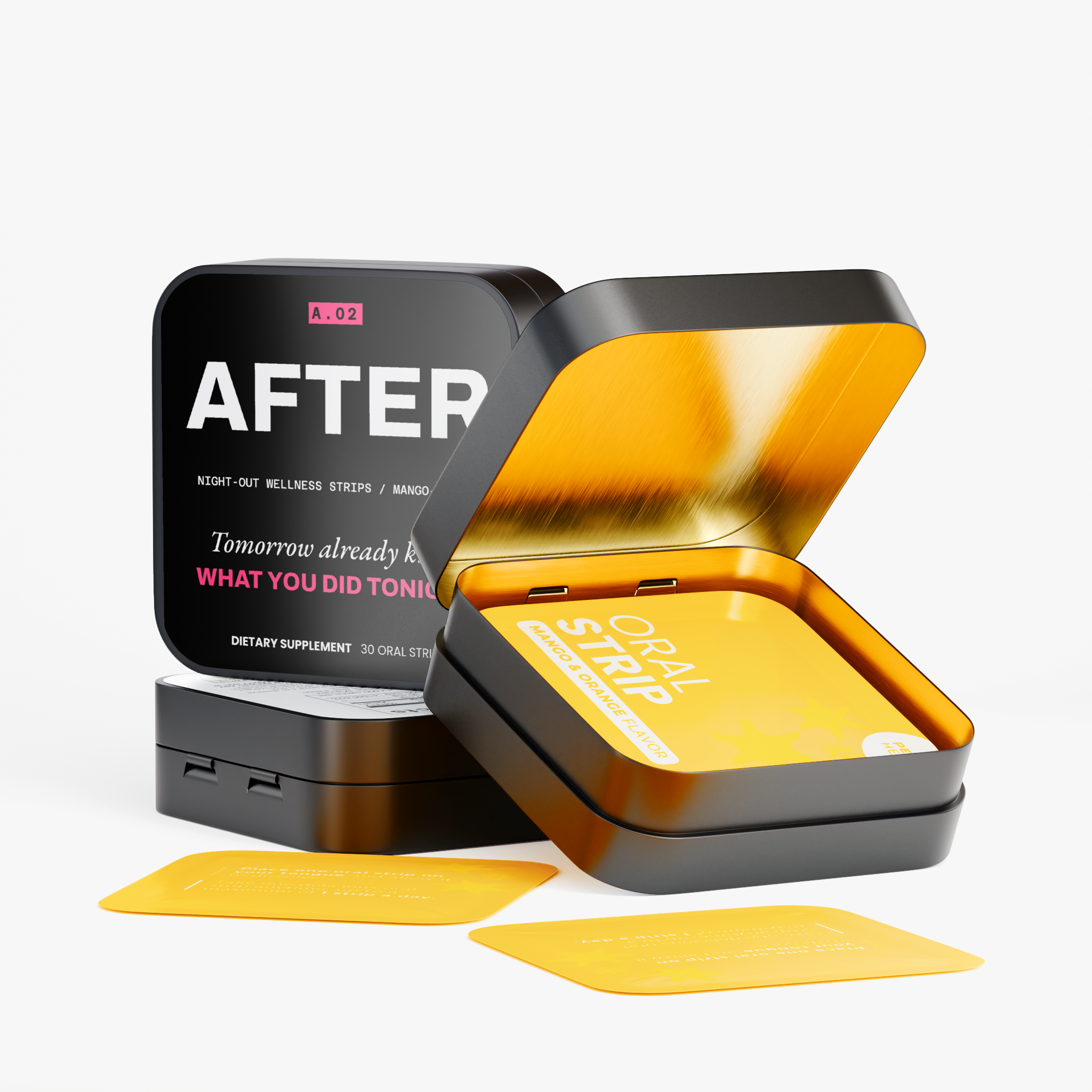 AFTER — Night-Out Wellness Strips / Mango-Orange