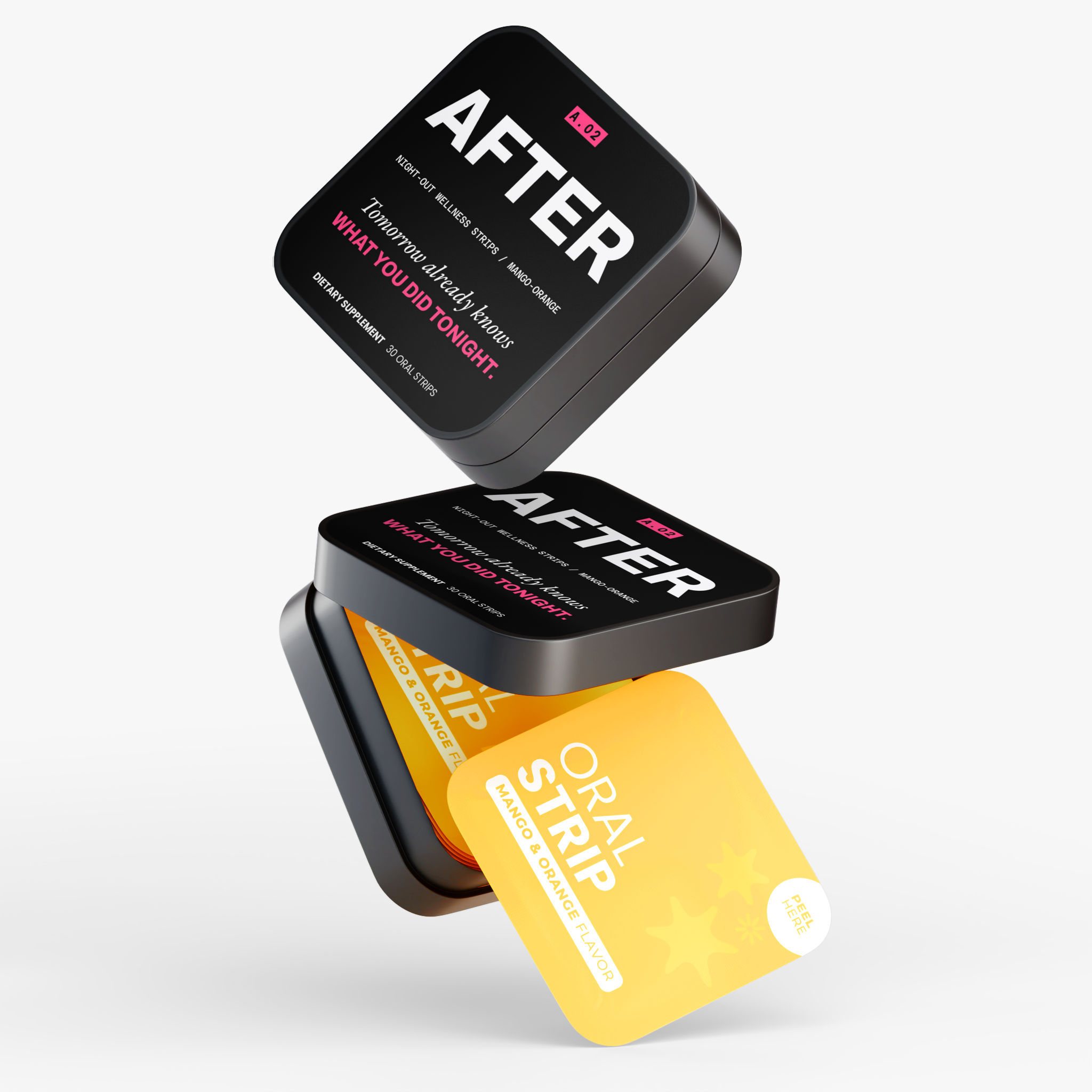 AFTER — Night-Out Wellness Strips / Mango-Orange