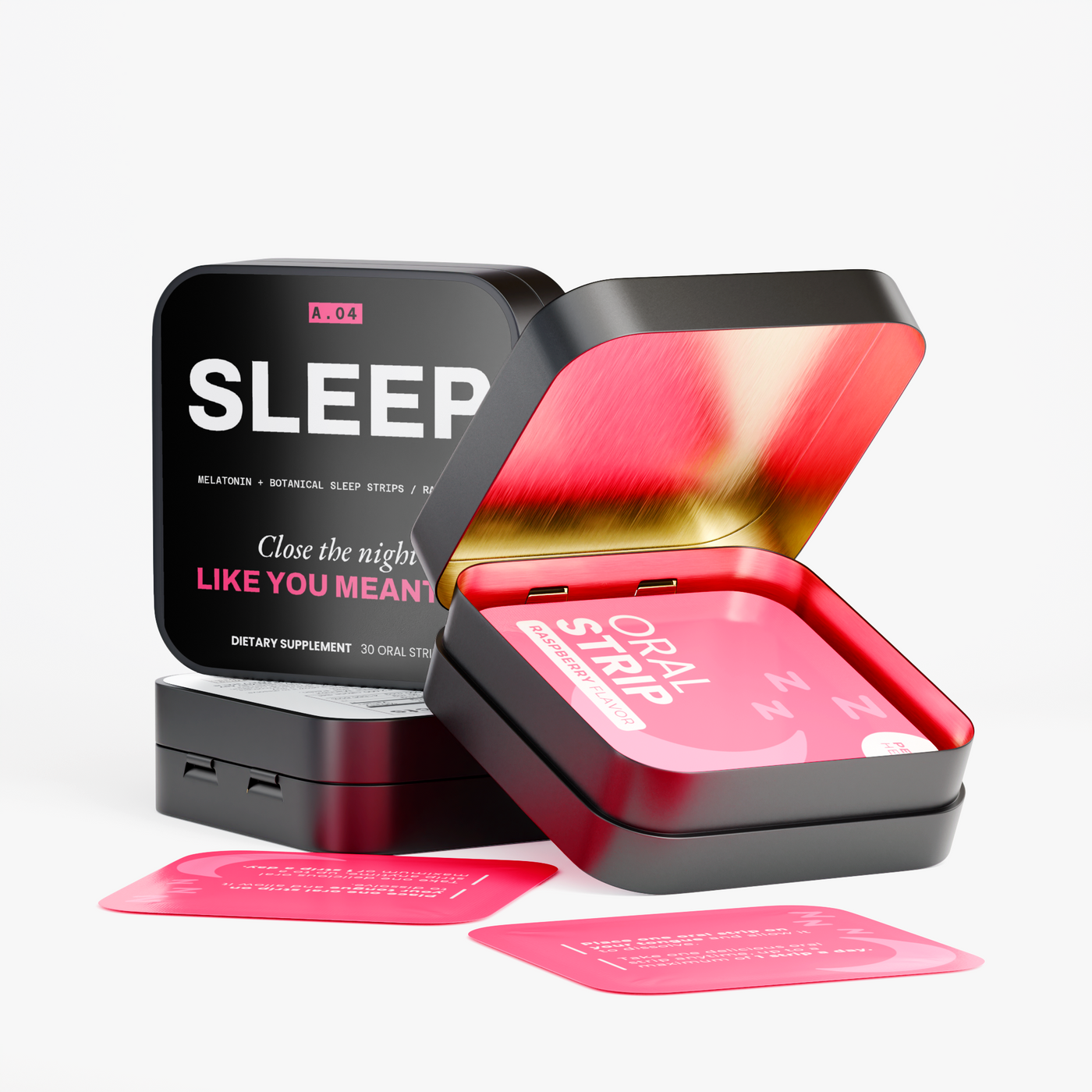 SLEEP — Melatonin + Botanical Sleep Strips / Raspberry