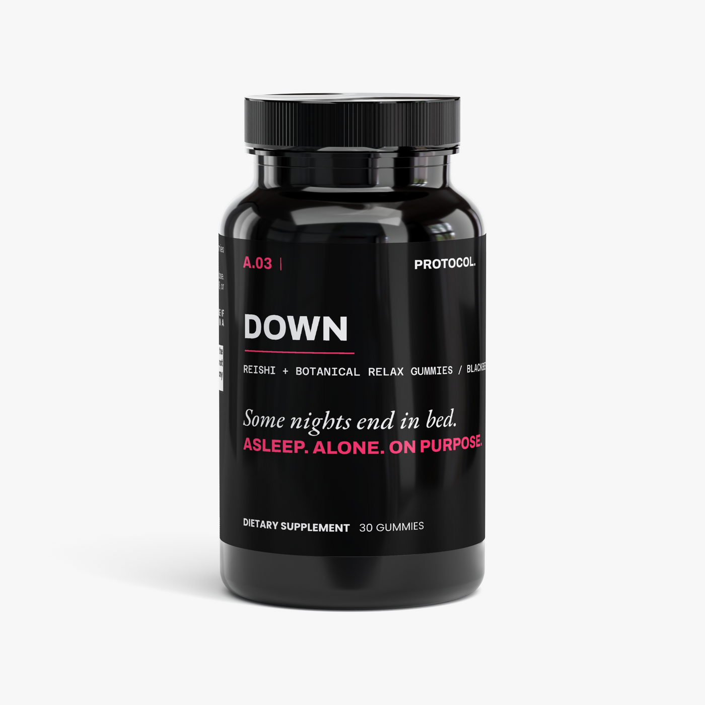 DOWN — Reishi + Botanical Relax Gummies / Blackberry