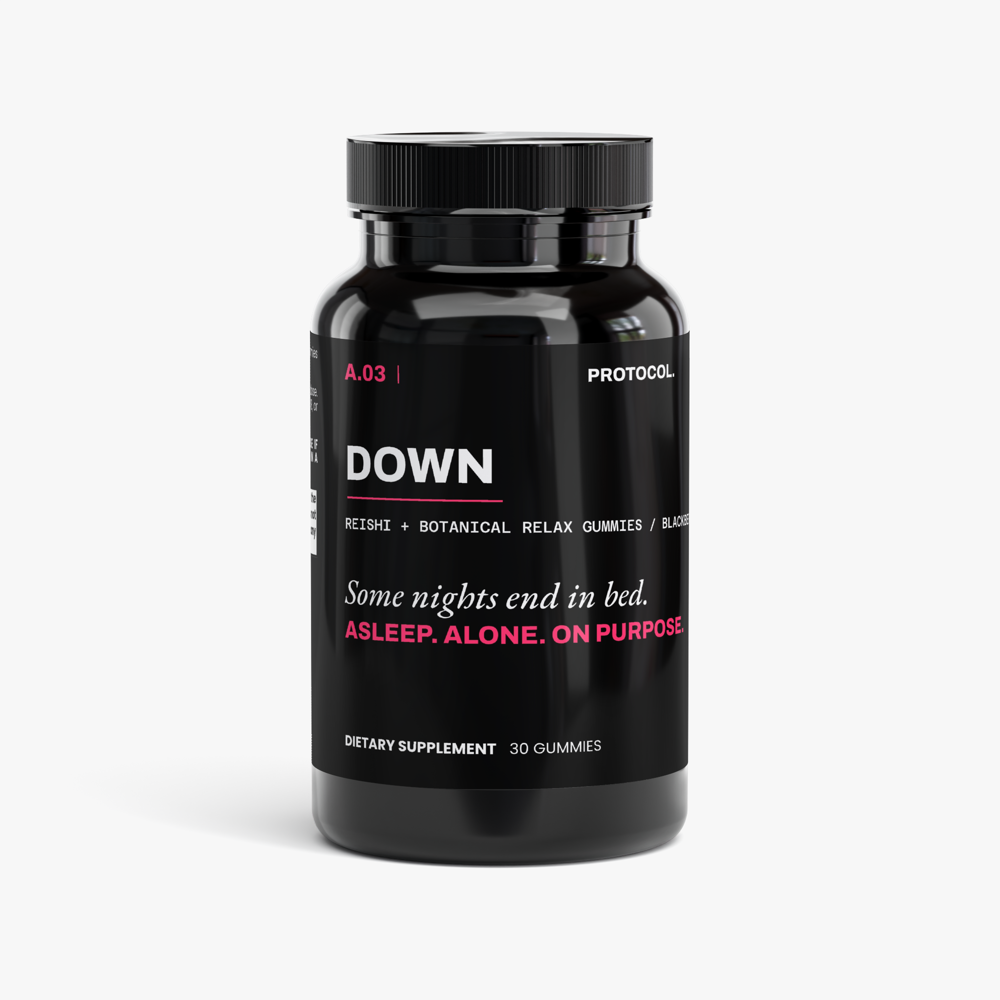 DOWN — Reishi + Botanical Relax Gummies / Blackberry