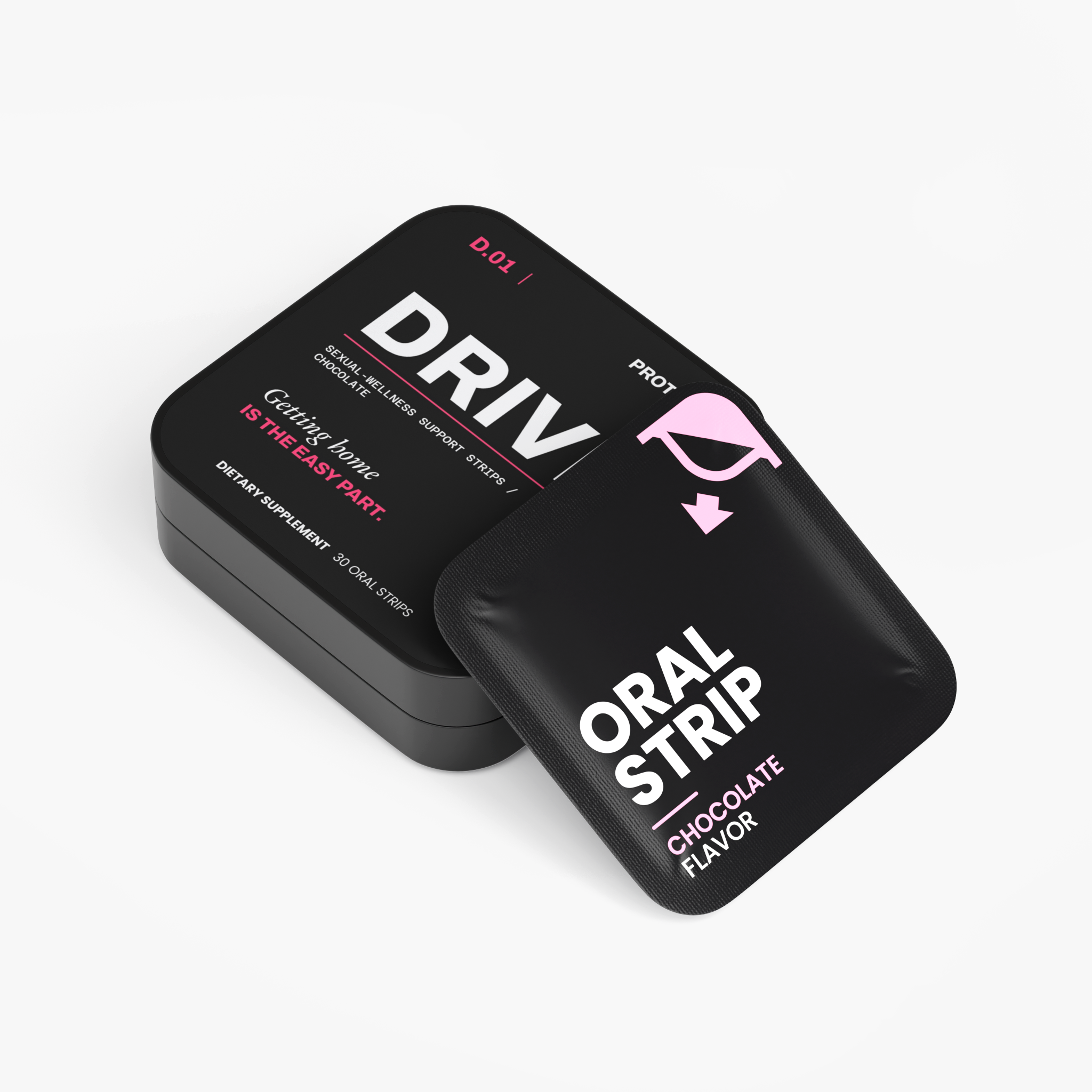 DRIVE — Sexual-Wellness Support Strips / Chocolate