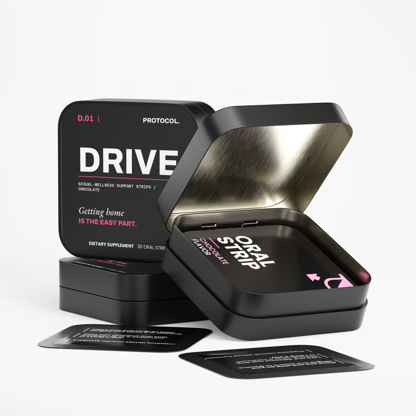 DRIVE — Sexual-Wellness Support Strips / Chocolate