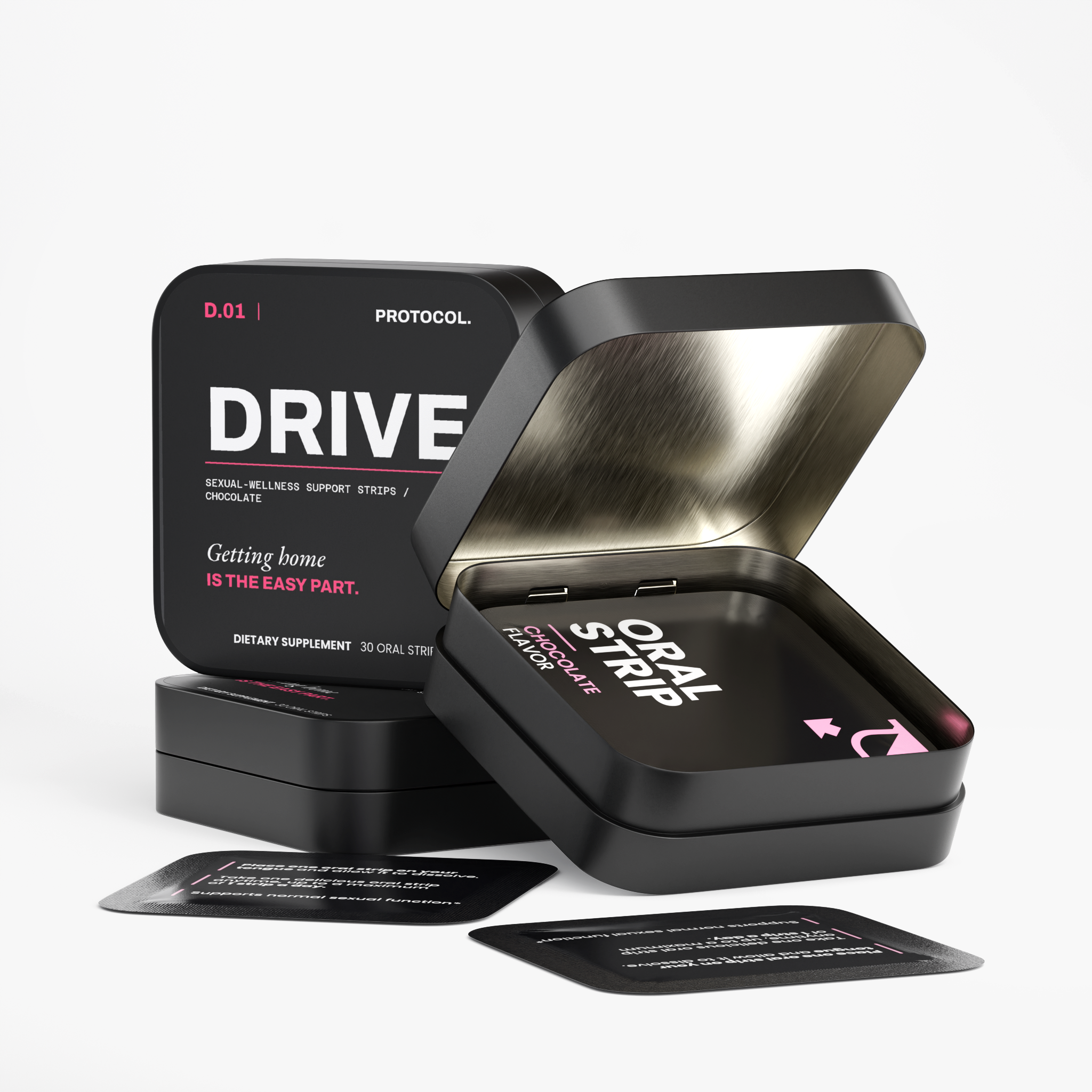 DRIVE — Sexual-Wellness Support Strips / Chocolate